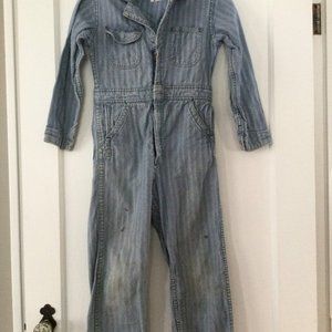 Railway striped children's overalls